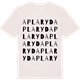 Vintage White t-shirt med Aplaryd ordlek t-shirt