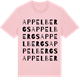 Pink Cotton t-shirt med Appelbergs ordlek t-shirt