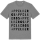 Mid Heather Gray t-shirt med Appelbergs ordlek t-shirt