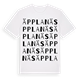 White t-shirt med Äpplanäs ordlek t-shirt