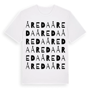 Åreda ordlek t-shirt – ekologisk bomull t-shirt från Pinshirt