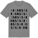 Mid Heather Gray t-shirt med Aringsås ordlek t-shirt