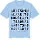 Blue Soul t-shirt med Aritsbomåla ordlek t-shirt