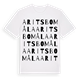 Aritsbomåla ordlek t-shirt