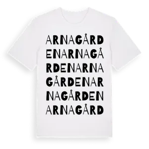 Arnagården ordlek t-shirt – ekologisk bomull t-shirt från Pinshirt