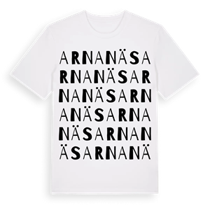 Arnanäs ordlek t-shirt – ekologisk bomull t-shirt från Pinshirt