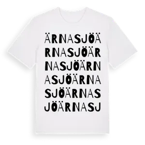 Ärnasjö ordlek t-shirt – ekologisk bomull t-shirt från Pinshirt