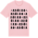 Pink Cotton t-shirt med Arnöbro ordlek t-shirt