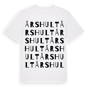 Årshult ordlek t-shirt – ekologisk bomull t-shirt från Pinshirt