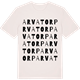 Vintage White t-shirt med Arvatorp ordlek t-shirt