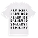 White t-shirt med Arvidsdal ordlek t-shirt