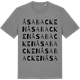 Mid Heather Gray t-shirt med Åsabacken ordlek t-shirt