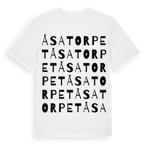 Åsatorpet ordlek t-shirt – ekologisk bomull t-shirt från Pinshirt