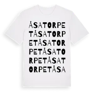 Åsatorpet ordlek t-shirt – ekologisk bomull t-shirt från Pinshirt