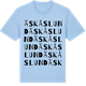Blue Soul t-shirt med Äskåslund ordlek t-shirt