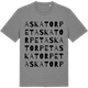 Mid Heather Gray t-shirt med Askatorpet ordlek t-shirt