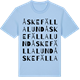 Blue Soul t-shirt med Åskefällalund ordlek t-shirt