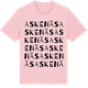 Pink Cotton t-shirt med Askenäs ordlek t-shirt