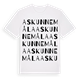Askunnemåla ordlek t-shirt