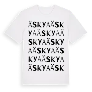 Äskya ordlek t-shirt – ekologisk bomull t-shirt från Pinshirt