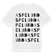 White t-shirt med Aspelund ordlek t-shirt
