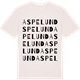 Vintage White t-shirt med Aspelund ordlek t-shirt