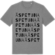 Mid Heather Gray t-shirt med Äspetuna ordlek t-shirt