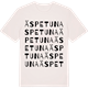 Vintage White t-shirt med Äspetuna ordlek t-shirt
