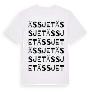 Ässjet ordlek t-shirt – ekologisk bomull t-shirt från Pinshirt