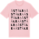 Pink Cotton t-shirt med Åståkra ordlek t-shirt