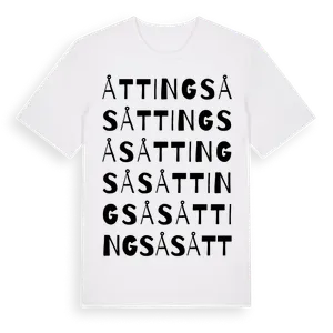 Åttingsås ordlek t-shirt – ekologisk bomull t-shirt från Pinshirt