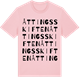 Pink Cotton t-shirt med Åttingsskiften ordlek t-shirt