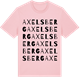 Pink Cotton t-shirt med Axelsberg ordlek t-shirt