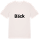 Vintage White t-shirt med Bäck fetstil t-shirt