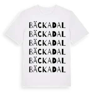 Bäckadal ordlek t-shirt – ekologisk bomull t-shirt från Pinshirt