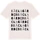 Vintage White t-shirt med Bäckagården ordlek t-shirt