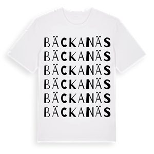Bäckanäs ordlek t-shirt – ekologisk bomull t-shirt från Pinshirt