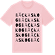 Pink Cotton t-shirt med Bäckaskog ordlek t-shirt