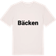 Vintage White t-shirt med Bäcken fetstil t-shirt