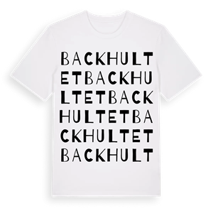Backhultet ordlek t-shirt – ekologisk bomull t-shirt från Pinshirt