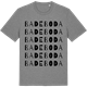 Mid Heather Gray t-shirt med Badeboda ordlek t-shirt
