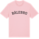Pink Cotton t-shirt med Bålebro böjd t-shirt