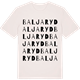 Vintage White t-shirt med Baljaryd ordlek t-shirt