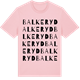Pink Cotton t-shirt med Balkeryd ordlek t-shirt
