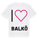 Jag älskar Balkö t-shirt stort tryck