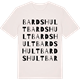 Vintage White t-shirt med Bardshult ordlek t-shirt