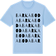 Blue Soul t-shirt med Barkaboda ordlek t-shirt