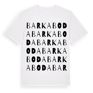 Barkaboda ordlek t-shirt – ekologisk bomull t-shirt från Pinshirt