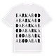 Barkaboda ordlek t-shirt