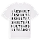 White t-shirt med Bårshult ordlek t-shirt